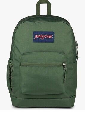 NWT JANSPORT CROSS TOWN PLUS CARGO GREEN BACKPACK